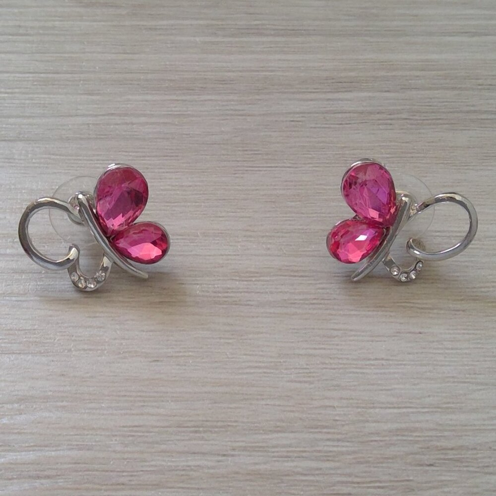 Y2K Pink Butterfly Earrings